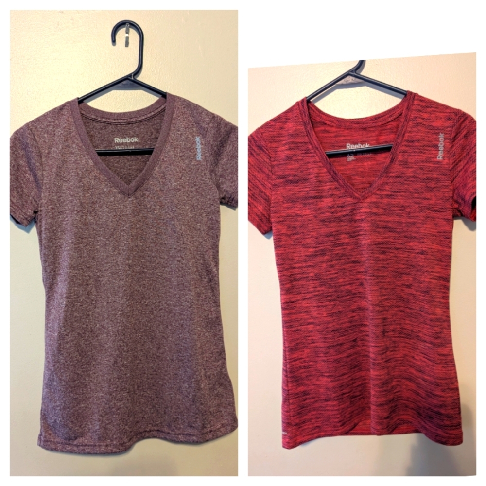 2 Reebok Fitted Shirts